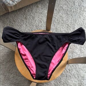 🌟 PINK: Black Pink Bikini Bottom EUC- Sz M
